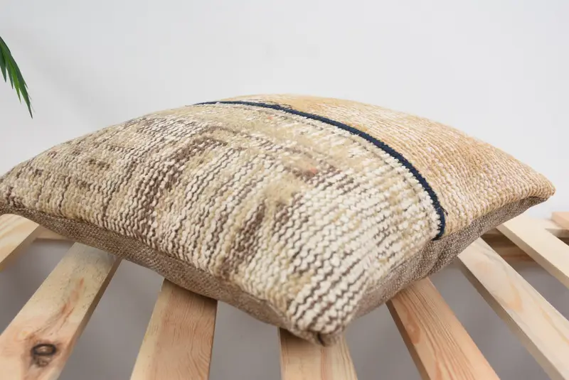 Interior Designer Pillow, Nautical Throw Pillow Sham, Bench Pillow, Throw Kilim Pillow, 14x14 Yellow Cushion Case, Pillow Case, Antique Pillows - 6