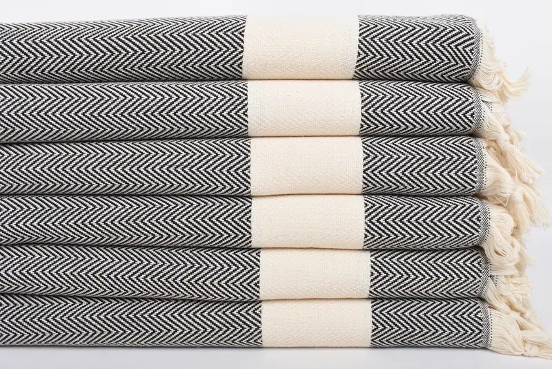 Best Friend Wedding Gift, Christmas Favors, Custom Hand Towel, Personalized Hand Towel, Small Bath Towels, 36x18 Cotton Herringbone Towel - 3