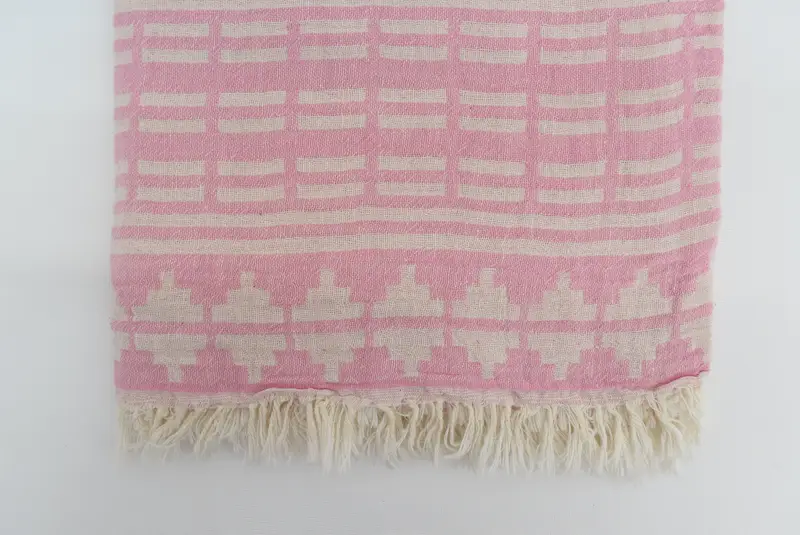 Summer Towel, Valentines Gift, Bachelor Bachelorette Party Favors, Embroidered Towel, 70x40 Cotton Kilim Design Towel, Monogram Turkish Towel - 5