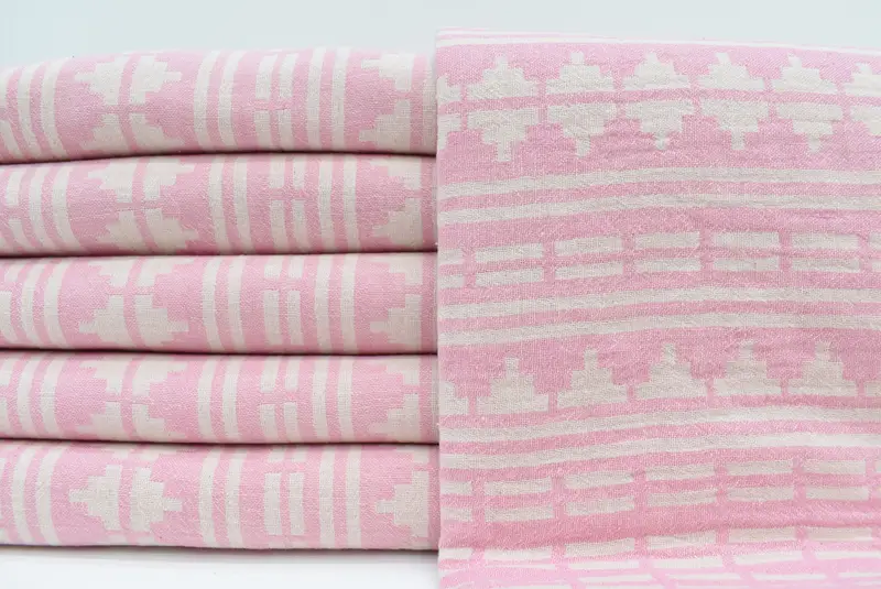 Summer Towel, Valentines Gift, Bachelor Bachelorette Party Favors, Embroidered Towel, 70x40 Cotton Kilim Design Towel, Monogram Turkish Towel - 1