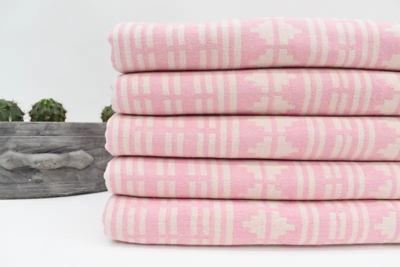 Summer Towel, Valentines Gift, Bachelor Bachelorette Party Favors, Embroidered Towel, 70x40 Cotton Kilim Design Towel, Monogram Turkish Towel - 2