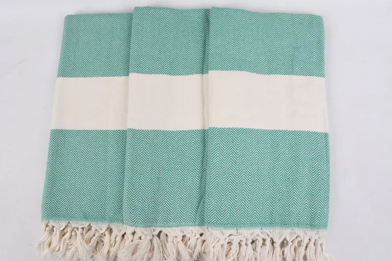 Bachelor Gifts, Hammam towel, Embroidered Beach Towel, Peshtemal Towel, Bachelorette Gifts, 70x40 Cotton Herringbone Towel, Wedding Gift For Bride - 3