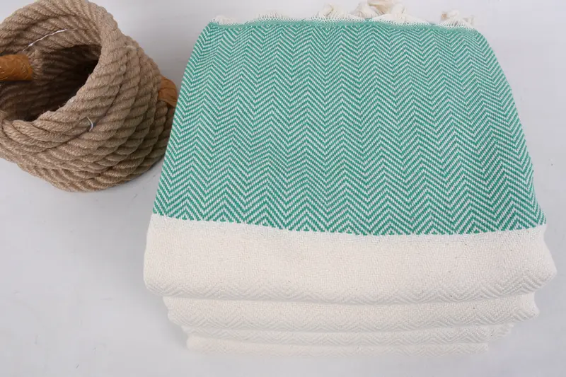 Bachelor Gifts, Hammam towel, Embroidered Beach Towel, Peshtemal Towel, Bachelorette Gifts, 70x40 Cotton Herringbone Towel, Wedding Gift For Bride - 4