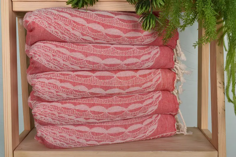 Gift For Her, Wedding Gift, 36x18 Cotton Striped Design Towel, Turkish Towel Hand Towel, Personalized Kitchen Towel, Housewarming Gift, Family Gift - 2