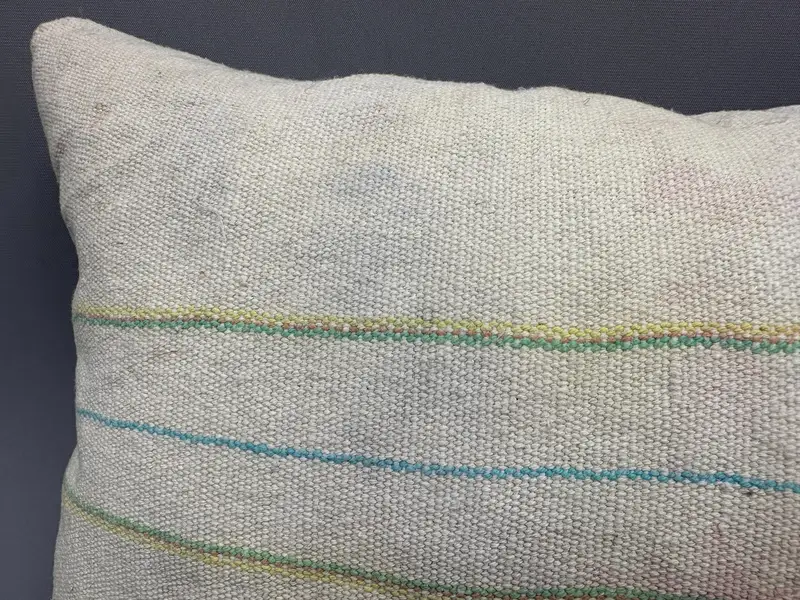 12x20 White Cushion, Christmas Pillow Sham, Seat Cushion, Home Decor Pillow, Pillow Case, Boho Pillow, Handmade Kilim Cushion, Toss Cushion - 5