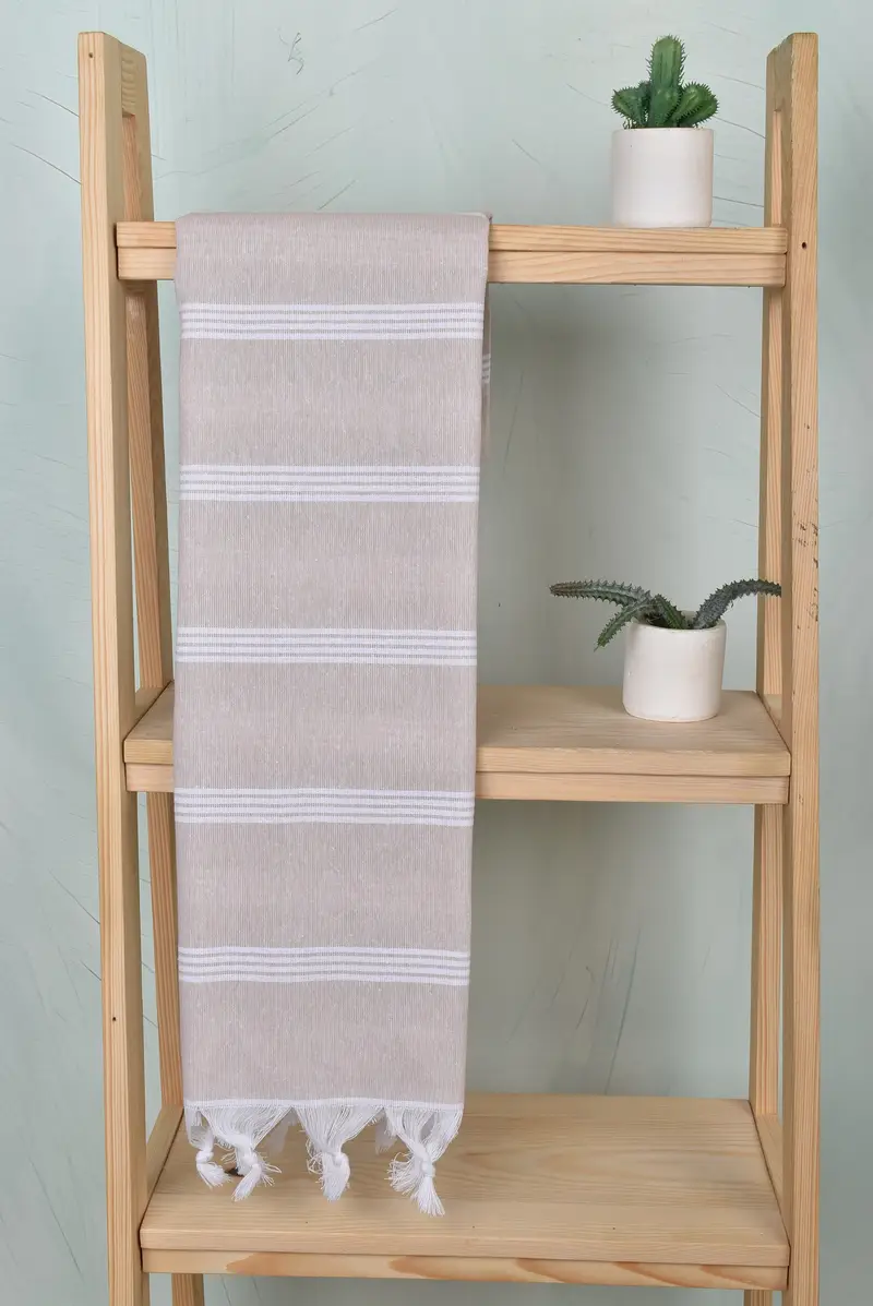 70x30 Cotton Striped Towel, Bath towel, Grandma Gift, Embroidered Beach Towel, Bachelor Gifts, Spa Gift Towel, Bachelorette Party Decorations - 8