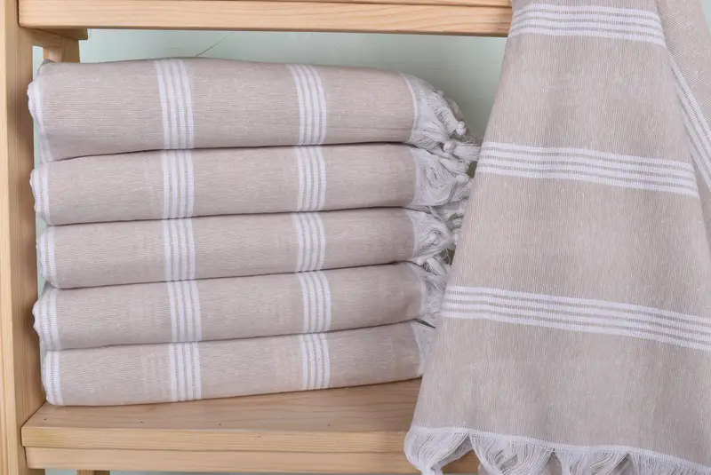 70x30 Cotton Striped Towel, Bath towel, Grandma Gift, Embroidered Beach Towel, Bachelor Gifts, Spa Gift Towel, Bachelorette Party Decorations - 2