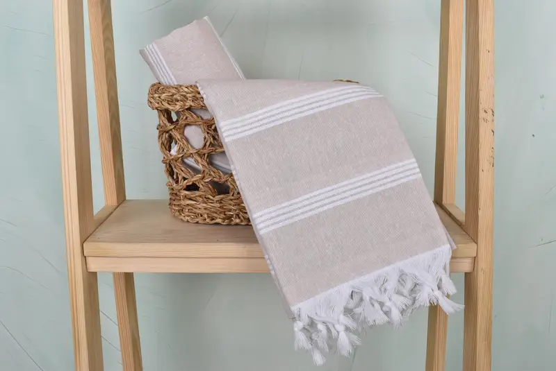70x30 Cotton Striped Towel, Bath towel, Grandma Gift, Embroidered Beach Towel, Bachelor Gifts, Spa Gift Towel, Bachelorette Party Decorations - 4