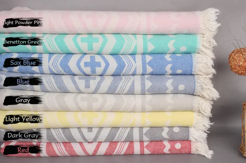 Gift For Him, Home Gift, 70x36 Cotton Plus Design Towel, Custom Wedding Gift, Best Friend Gift, Sand-resistant Turkish towel for the beach - 1