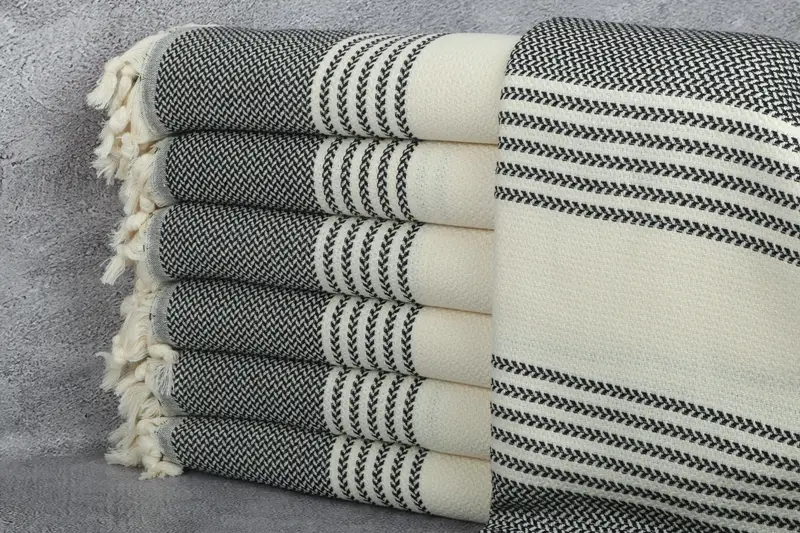 Custom Wedding Gifts, 40x71 Inches Black Cotton Towel, Personalized Gift