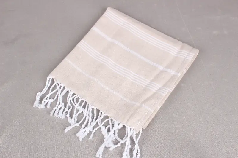Monogrammed Hand Towel, 38x18 Cotton Striped Towel, Kitchen Towel, Monogram Kitchen Towel, Custom Wedding Gift From Bridesmaid, Handmade Gift - 6