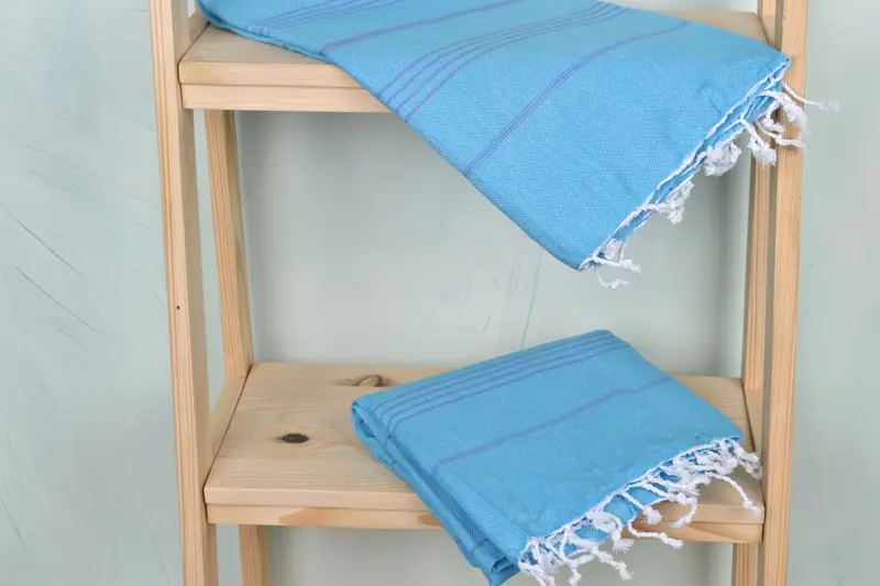 70x40 Baumwollstreifenhandtuch, Badetuch, schnell trockenes Peshtemal, türkisches Handtuchstrand, absorbierende türkische Peshtemal-Handtuch für Strandgebrauch, Heimgeschenk - 5