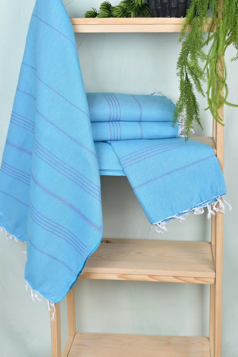 70x40 Baumwollstreifenhandtuch, Badetuch, schnell trockenes Peshtemal, türkisches Handtuchstrand, absorbierende türkische Peshtemal-Handtuch für Strandgebrauch, Heimgeschenk - 6