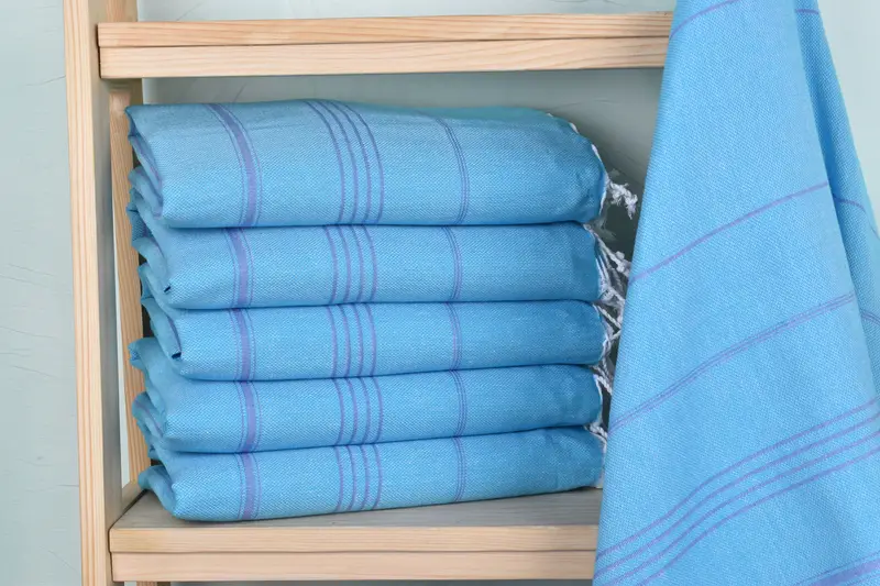 70x40 Baumwollstreifenhandtuch, Badetuch, schnell trockenes Peshtemal, türkisches Handtuchstrand, absorbierende türkische Peshtemal-Handtuch für Strandgebrauch, Heimgeschenk - 2