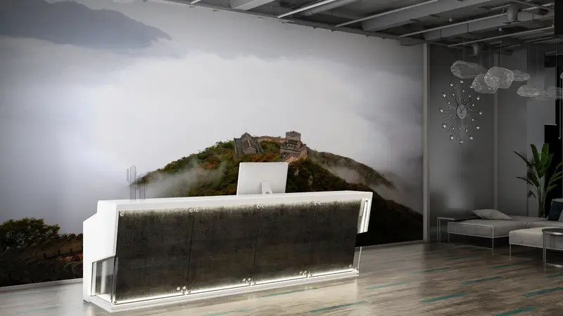 3d Wall Paper,Paper Wall Art ,Modern Wall Paper,Great Wall of China,Nature Landscape Wall Painting,Mountain Landscape Wall Painting, - 6