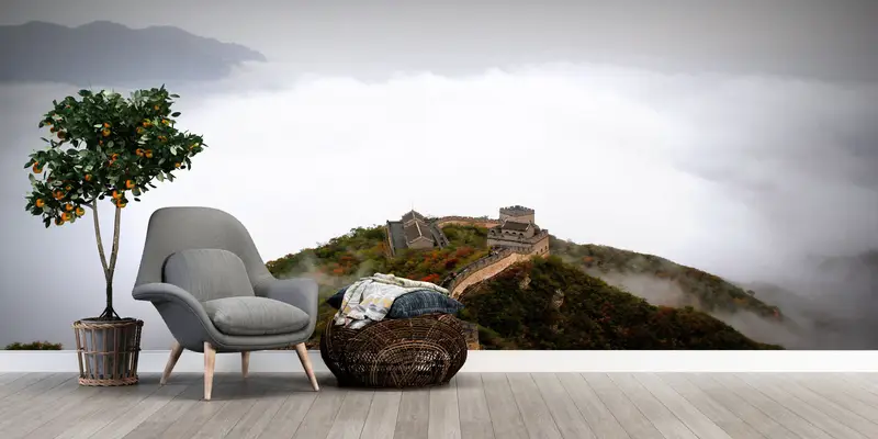 3d Wall Paper,Paper Wall Art ,Modern Wall Paper,Great Wall of China,Nature Landscape Wall Painting,Mountain Landscape Wall Painting, - 4
