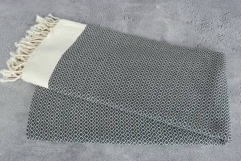Summer Gift, Sand-resistant Turkish towel for travel, Turkish bath towel, Bridesmaid Favors, 76x36 Cotton Diamond Towel, Absorbent Turkish towel - 6