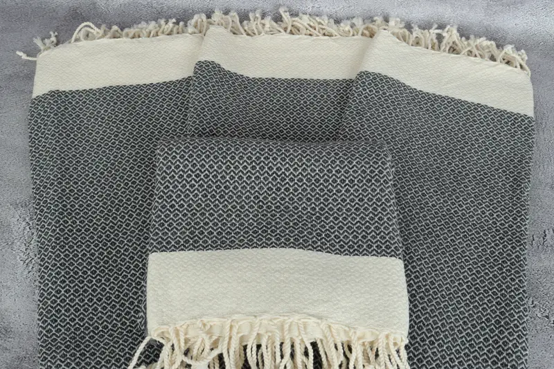 Summer Gift, Sand-resistant Turkish towel for travel, Turkish bath towel, Bridesmaid Favors, 76x36 Cotton Diamond Towel, Absorbent Turkish towel - 4
