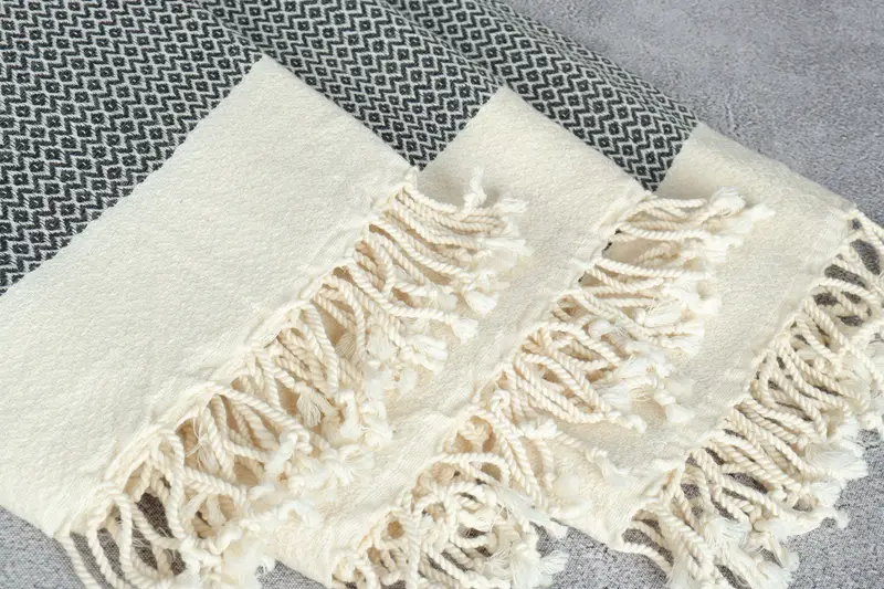 Summer Gift, Sand-resistant Turkish towel for travel, Turkish bath towel, Bridesmaid Favors, 76x36 Cotton Diamond Towel, Absorbent Turkish towel - 5
