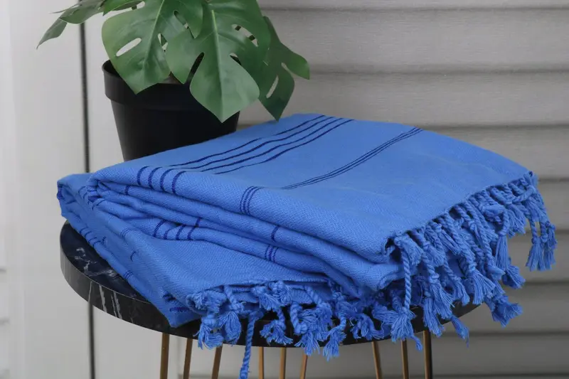 Soft towel, Embroidered Turkish Towel, 70x40 Cotton Striped Towel, Turkish towel, Gift For Boyfriend, Bulk Order Towel, Absorbent Turkish towel - 3