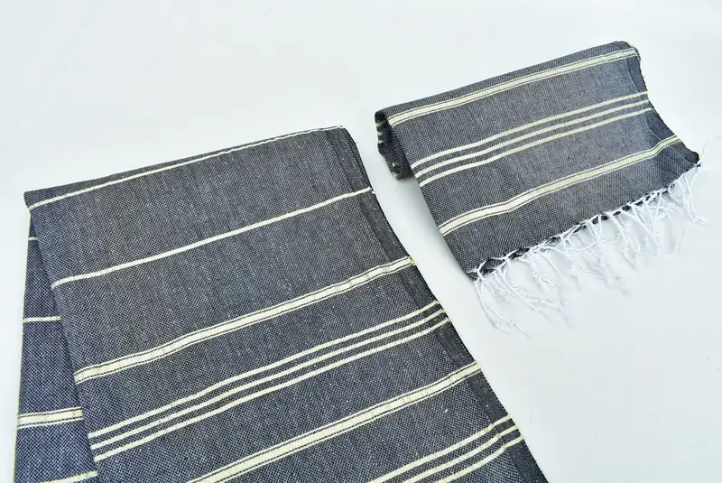 Personalized Kitchen Towel, Small Bath Towels, Bridesmaid Gift, Personalized Gift For Him, 40x24 Cotton Striped Towel, Monogrammed Hand Towel - 7