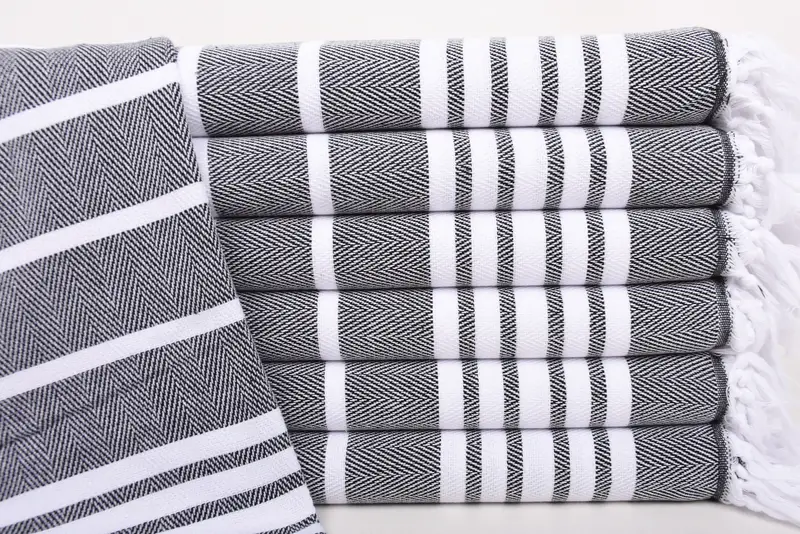 Turkish Towel Hand Towel, Monogram Kitchen Towel, Bridal Shower Favors, Turkish Hand Towel, Gift For Mom, Bachelor Towel, 40x20 Cotton Zig zag Towel - 1