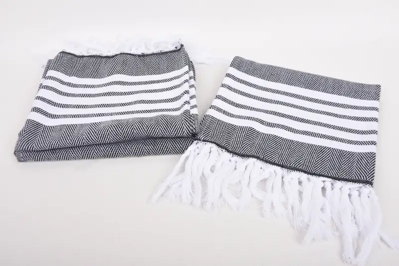 Turkish Towel Hand Towel, Monogram Kitchen Towel, Bridal Shower Favors, Turkish Hand Towel, Gift For Mom, Bachelor Towel, 40x20 Cotton Zig zag Towel - 7