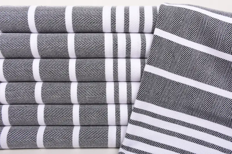 Turkish Towel Hand Towel, Monogram Kitchen Towel, Bridal Shower Favors, Turkish Hand Towel, Gift For Mom, Bachelor Towel, 40x20 Cotton Zig zag Towel - 2