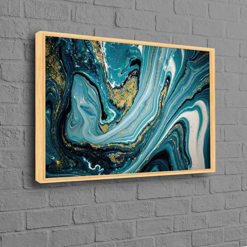 モダンな大理石のキャンバス: 家の装飾のためのエレガントな抽象アート