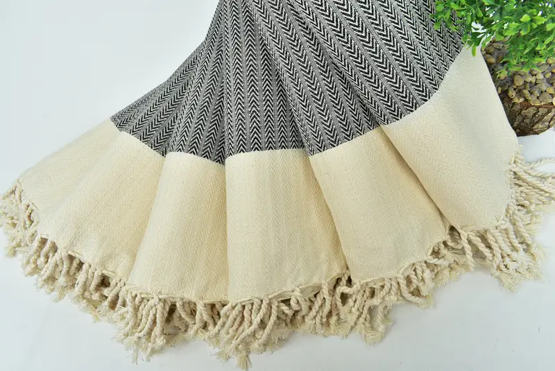 Gift For Him, Custom Beach Towels, Bulk Order Towel, Best Friend Gift, Organic Beach Towel, Peshtemal, 68x36 Cotton Palm Design Towel, Organic towel - 4