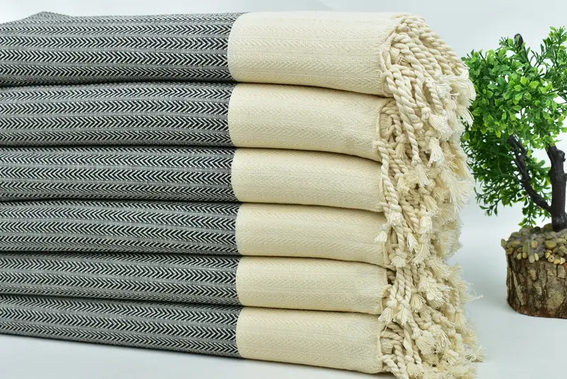 Gift For Him, Custom Beach Towels, Bulk Order Towel, Best Friend Gift, Organic Beach Towel, Peshtemal, 68x36 Cotton Palm Design Towel, Organic towel - 3