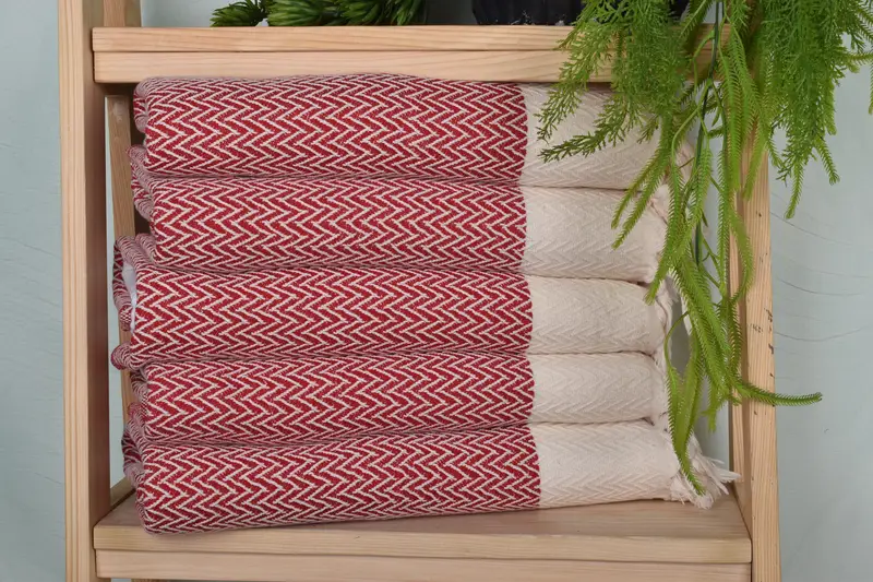Kitchen Towel, Xmas Gifts, Bachelorette Towel, Valentines Day Gift Idea, 34x18 Cotton Zigzag Design Towel, Personalized Dish Towel, Bridesmaid Gifts - 1