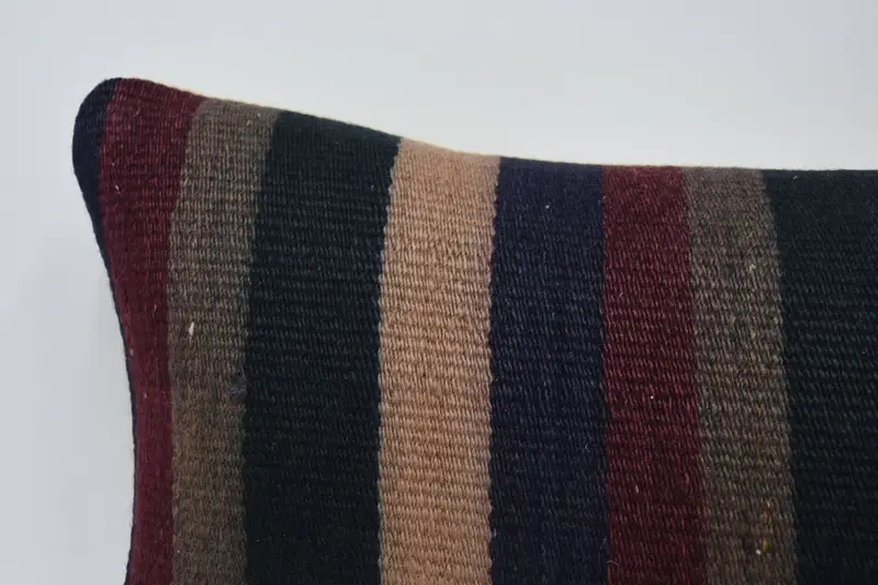 Colorful Pillow Cover, Vintage Pillow, Pillow for Couch, Ethnical Kilim Rug Pillow, Outdoor Throw Pillow Case, Pillow Sham, 12x36 Blue Pillow Case - 2