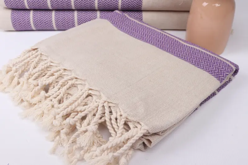Home Decor Gifts, 68x40 Linen Zig zag Towel, Luxury towel, Sand-resistant Turkish towel for the beach, Bachelor Gifts, Spa Towel, Bachelor Gift - 5