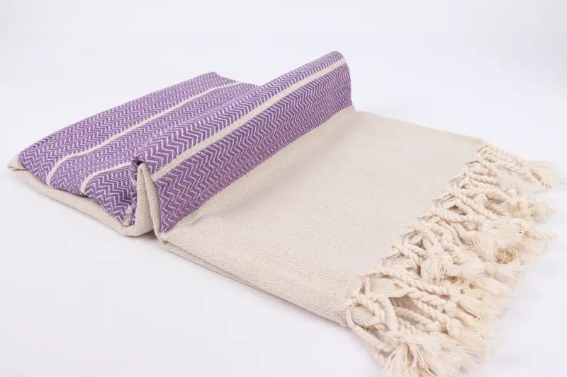 Home Decor Gifts, 68x40 Linen Zig zag Towel, Luxury towel, Sand-resistant Turkish towel for the beach, Bachelor Gifts, Spa Towel, Bachelor Gift - 6