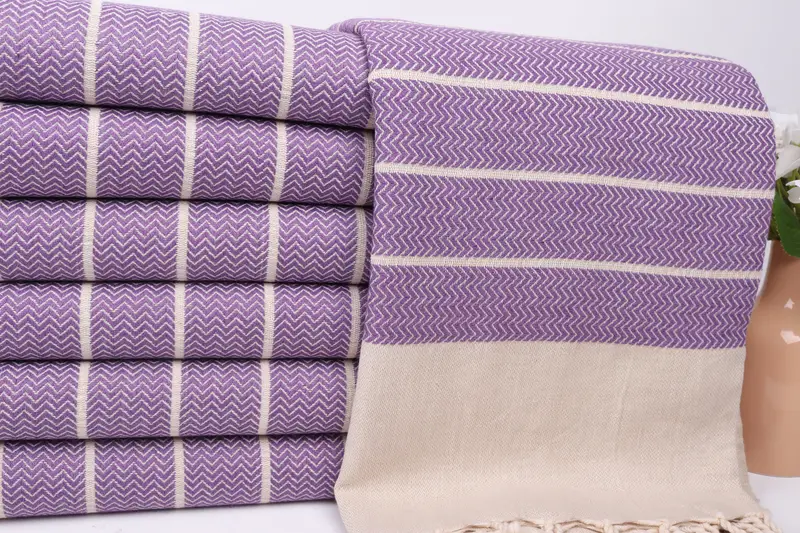 Home Decor Gifts, 68x40 Linen Zig zag Towel, Luxury towel, Sand-resistant Turkish towel for the beach, Bachelor Gifts, Spa Towel, Bachelor Gift - 2