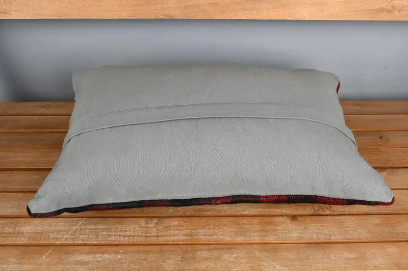 16x24 Black Cushion Case, Pillow for Couch, Bed Cushion Cover, Pillow Case, Vintage Pillow, Antique Pillows, Indoor Pillow Case - 5