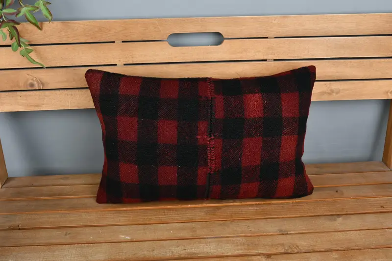 16x24 Black Cushion Case, Pillow for Couch, Bed Cushion Cover, Pillow Case, Vintage Pillow, Antique Pillows, Indoor Pillow Case - 6