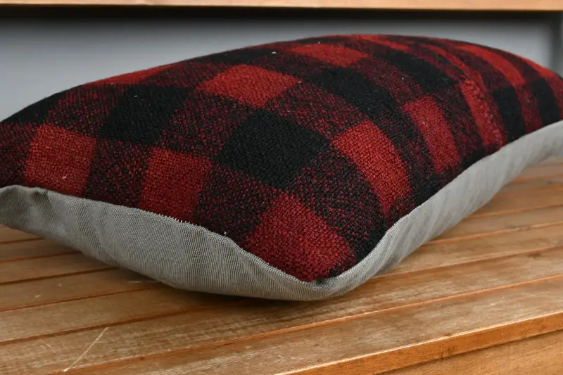 16x24 Black Cushion Case, Pillow for Couch, Bed Cushion Cover, Pillow Case, Vintage Pillow, Antique Pillows, Indoor Pillow Case - 3