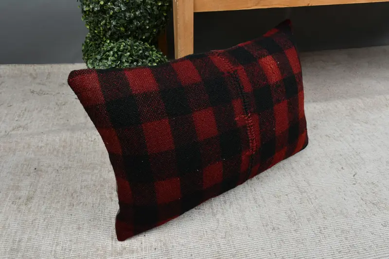 16x24 Black Cushion Case, Pillow for Couch, Bed Cushion Cover, Pillow Case, Vintage Pillow, Antique Pillows, Indoor Pillow Case - 7
