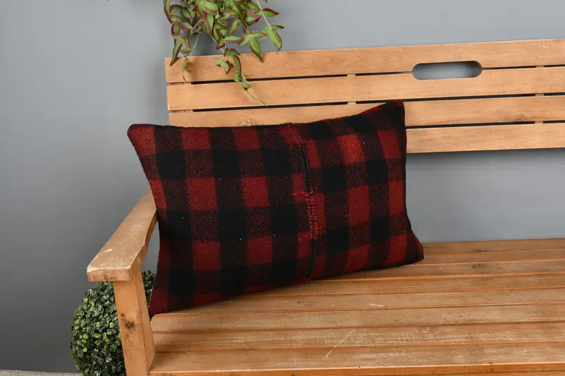 16x24 Black Cushion Case, Pillow for Couch, Bed Cushion Cover, Pillow Case, Vintage Pillow, Antique Pillows, Indoor Pillow Case - 1