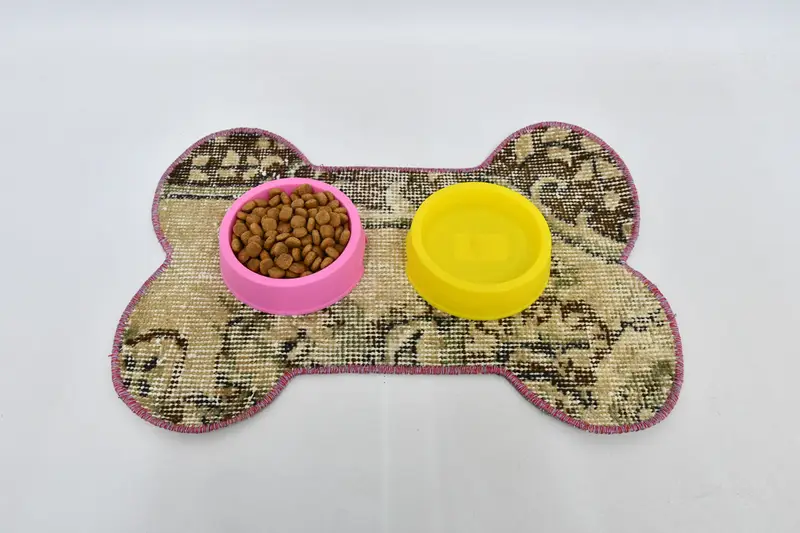 Mantel individual redondo de lana beige y marrón bohemio, mantel individual de diseño bohemio tradicional