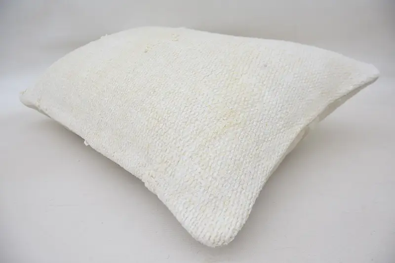 Cushion Cover, Antique Pillows, 16x24 White Pillow Cover, Pillow for Sofa, Throw Kilim Pillow, Oriental Pillow Sham, Authentic Cushion Case - 6