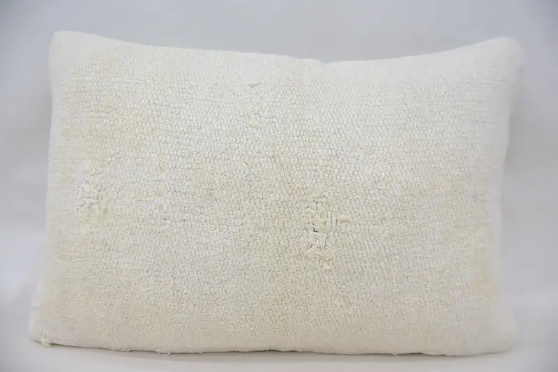Cushion Cover, Antique Pillows, 16x24 White Pillow Cover, Pillow for Sofa, Throw Kilim Pillow, Oriental Pillow Sham, Authentic Cushion Case - 4