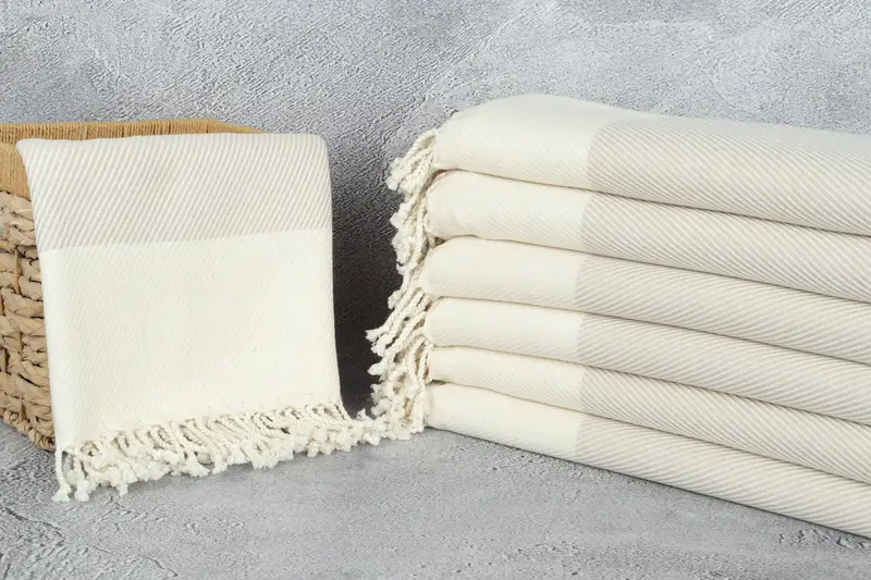 Custom Wedding Gift, Pool Towels, Turkish towel, Peshtemal beach towel with unique design, Memorial Gift, 70x40 Cotton Striped Towel, Travel towel - 3