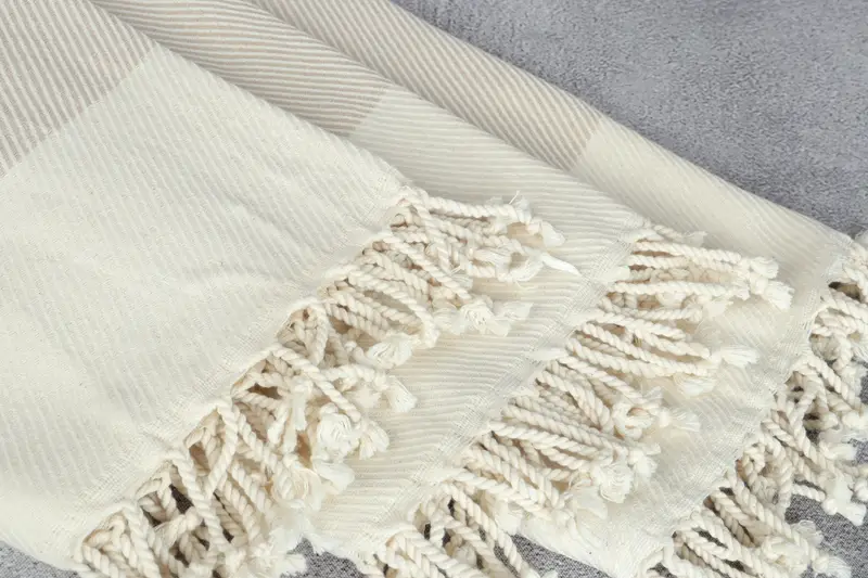 Custom Wedding Gift, Pool Towels, Turkish towel, Peshtemal beach towel with unique design, Memorial Gift, 70x40 Cotton Striped Towel, Travel towel - 5