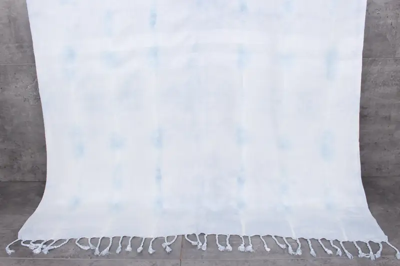 Personalized Turkish Beach Towel Embroidered Ice Blue 36x67 Inches