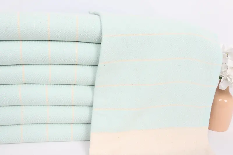 Spa Towel, Summer Towel, Wedding Shower Gift, Small Bath Towels, Wedding Gift, Bridal Shower Favors, 36x16 Cotton Striped Towel, Turkish Tea Towel - 2
