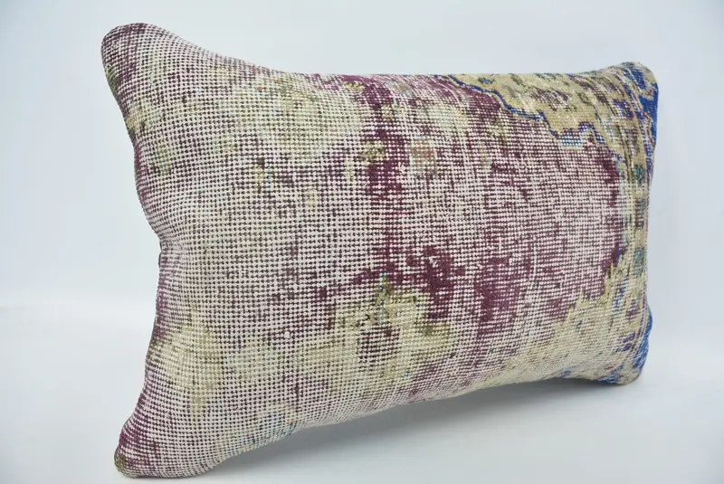 16x24 Purple Pillow Cover, Pillow for Sofa, Art Deco Pillow, Car Pillow Case, Ethnical Kilim Rug Pillow, Cushion Cover, Vintage Kilim Pillow - 3