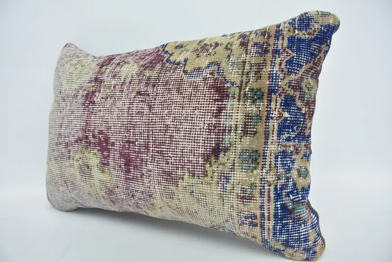 16x24 Purple Pillow Cover, Pillow for Sofa, Art Deco Pillow, Car Pillow Case, Ethnical Kilim Rug Pillow, Cushion Cover, Vintage Kilim Pillow - 4
